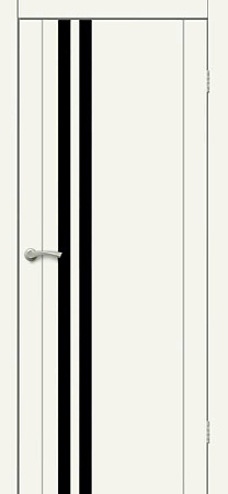 Дверь межкомнатная остекленная ESTETICA 303 ПВХ Шелкография жемчужная 600 мм BROZEX-WOOD *1